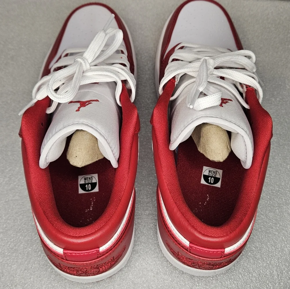 Nike Air Jordan 1 Low Retro "White Red" - Picture 4 of 9